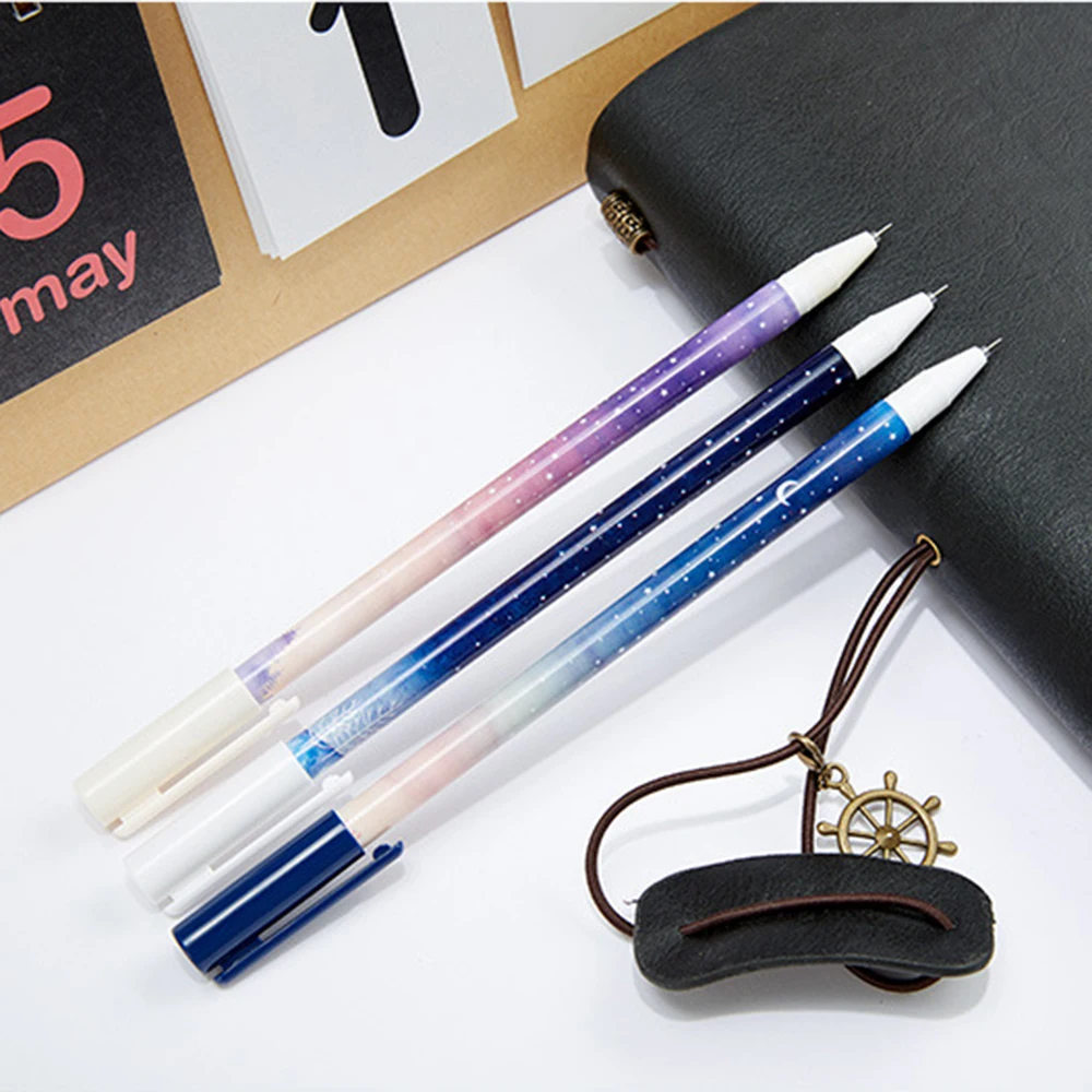 3 pcs/lot 0.35 mm Good Night Starry Sky Gel Pen Ink Marker Pen School Office Supply Escolar Papelaria Office Signature Pen
3 pcs/lot 0.35 mm Good Night Starry Sky Gel Pen Ink Marker Pen School Office Supply Escolar Papelaria Office Signature Pen