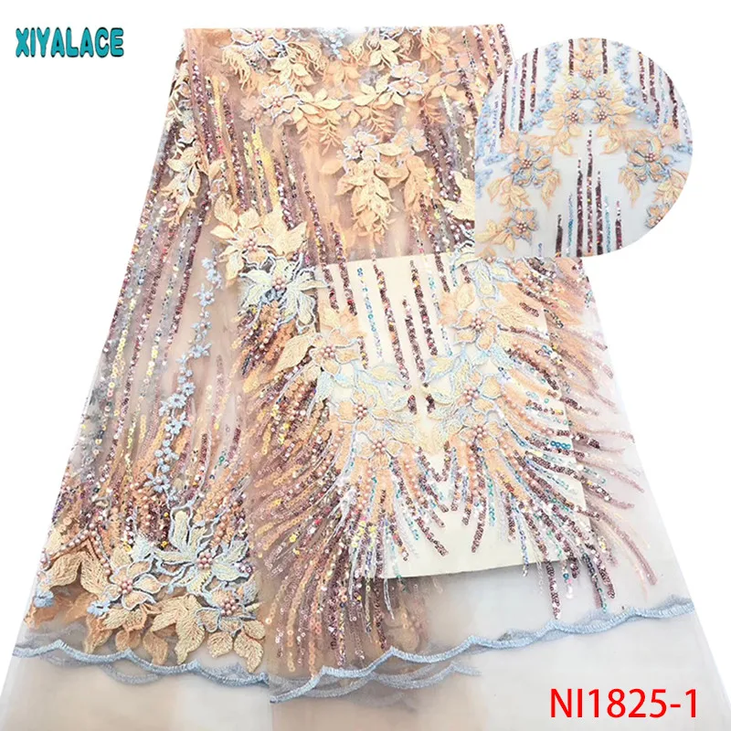 African lace fabric Sequins Lace Fabric Embroidered Beaded Nigerian Net Laces Fabric Bridal High Quality French Tulle YANI1825-1
African lace fabric Sequins Lace Fabric Embroidered Beaded Nigerian Net Laces Fabric Bridal High Quality French Tulle YANI1825-1