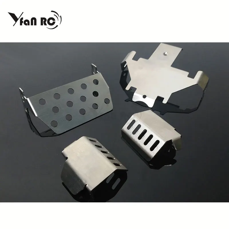 TRX4 Stainless Steel Front Bumper Lower + Axle + Gearbox Mount Protection Skid Plate Set For 1/10 RC Crawler Trx-4 F250
TRX4 Stainless Steel Front Bumper Lower + Axle + Gearbox Mount Protection Skid Plate Set For 1/10 RC Crawler Trx-4 F250