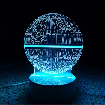 New Arrival Death Trek 3D Vision Atmosphere Multicolored Tellurion Star War Night Lights Touch Led living Kids Novelty Toy
New Arrival Death Trek 3D Vision Atmosphere Multicolored Tellurion Star War Night Lights Touch Led living Kids Novelty Toy