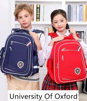 

2019 New University Of Oxford orthopedic children school bag backpack waterproof for boys girls class 3-6