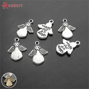 (16081)50PCS 15x13MM Antique Style Zinc Alloy Made for an Angel Charms Pendants Diy Jewelry Findings Accessories Wholesale
(16081)50PCS 15x13MM Antique Style Zinc Alloy Made for an Angel Charms Pendants Diy Jewelry Findings Accessories Wholesale
