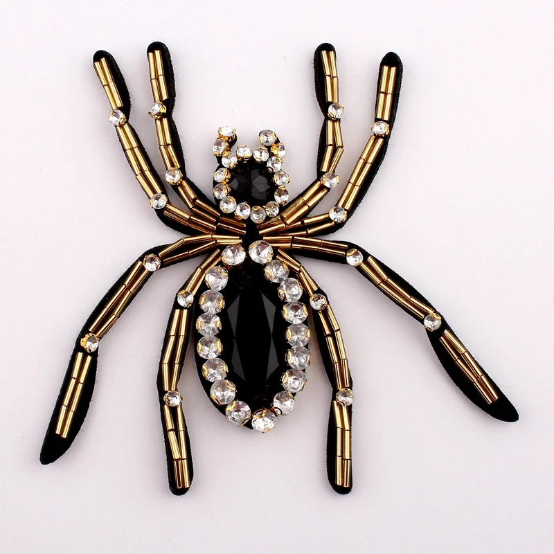 20pcs 11CM*9CM Handmade Stick Insect Rhinestone Applique For Clothing Decoration Sew on Beaded 3D Spider Patches For Apparel
20pcs 11CM*9CM Handmade Stick Insect Rhinestone Applique For Clothing Decoration Sew on Beaded 3D Spider Patches For Apparel