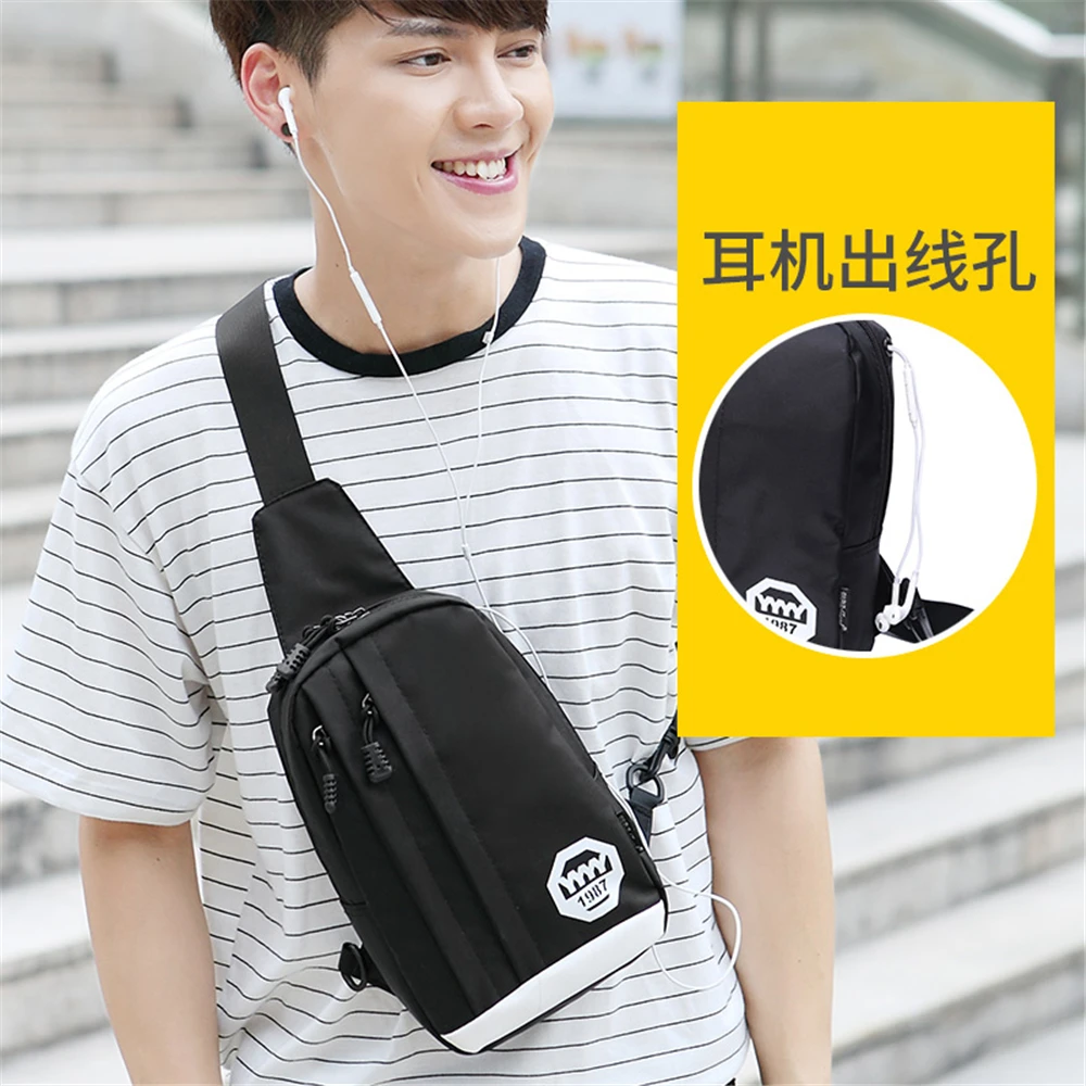 Casual sports chest bag Messenger bag men's shoulder bag Korean version of the trend of breathable pouch
Casual sports chest bag Messenger bag men's shoulder bag Korean version of the trend of breathable pouch