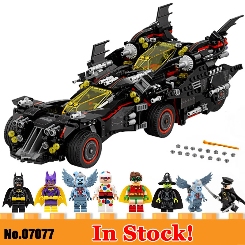 07077 Super Heroes Batman Movie Ultimate Batmobile Compatible Legoed 70917 Batman Model Building Block Bricks Gift Kid Toys
07077 Super Heroes Batman Movie Ultimate Batmobile Compatible Legoed 70917 Batman Model Building Block Bricks Gift Kid Toys