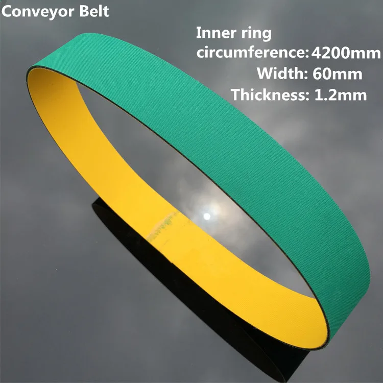 Transmission belt, Conveyor Belt, Inner circumference 4200mm X width 60mm x Thikness 1.2mm
Transmission belt, Conveyor Belt, Inner circumference 4200mm X width 60mm x Thikness 1.2mm