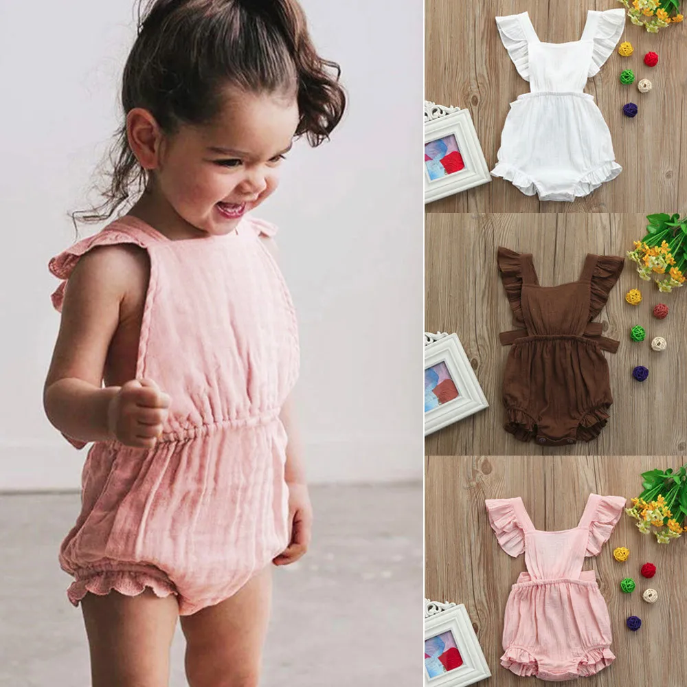 Summer Spring Fashion Children Baby Clothing Newborn Baby Girls Ruffles Baby Romper Backless Jumpsuit Outfits Clothes Sunsuit
Summer Spring Fashion Children Baby Clothing Newborn Baby Girls Ruffles Baby Romper Backless Jumpsuit Outfits Clothes Sunsuit