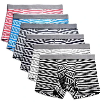 1 Pcs Sexy Striped Men's Cotton Panties Boxer Male Underwear Men's Shorts Breathable Underwear Mid-rise Boxer Shorts Plus Size
1 Pcs Sexy Striped Men's Cotton Panties Boxer Male Underwear Men's Shorts Breathable Underwear Mid-rise Boxer Shorts Plus Size