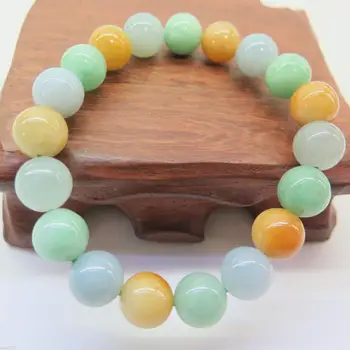 New Grade A Jade Jadeite Bead Bracelet 10mm Perfect Colorful Beads Link Bracelet
New Grade A Jade Jadeite Bead Bracelet 10mm Perfect Colorful Beads Link Bracelet