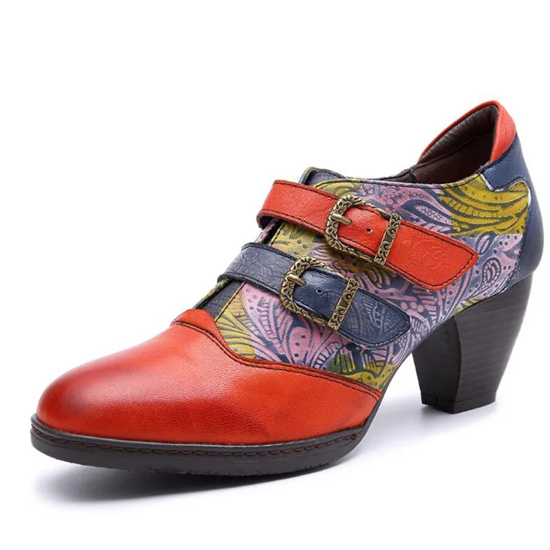 Handmade Square Heel Pumps Genuine Leather Shoes For Women Luxury Quality Med Heels Spanish Style Orange Four Seasons Shoes
Handmade Square Heel Pumps Genuine Leather Shoes For Women Luxury Quality Med Heels Spanish Style Orange Four Seasons Shoes