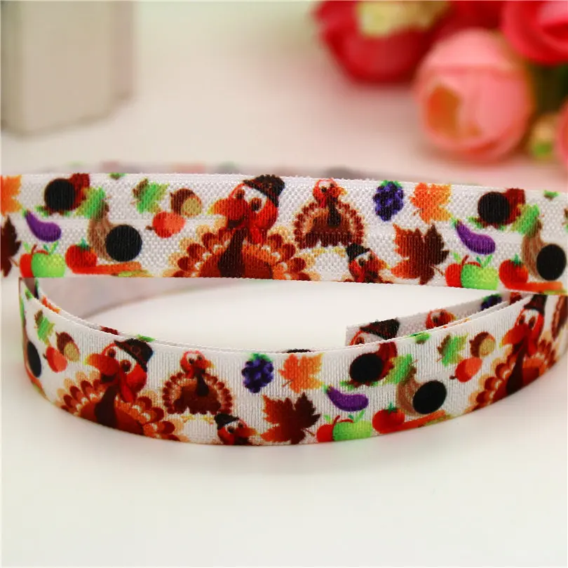 DUWES 5/8'' Free shipping Fold Elastic FOE thanksgiving turkey printed headband headwear diy decoration wholesale D605
DUWES 5/8'' Free shipping Fold Elastic FOE thanksgiving turkey printed headband headwear diy decoration wholesale D605