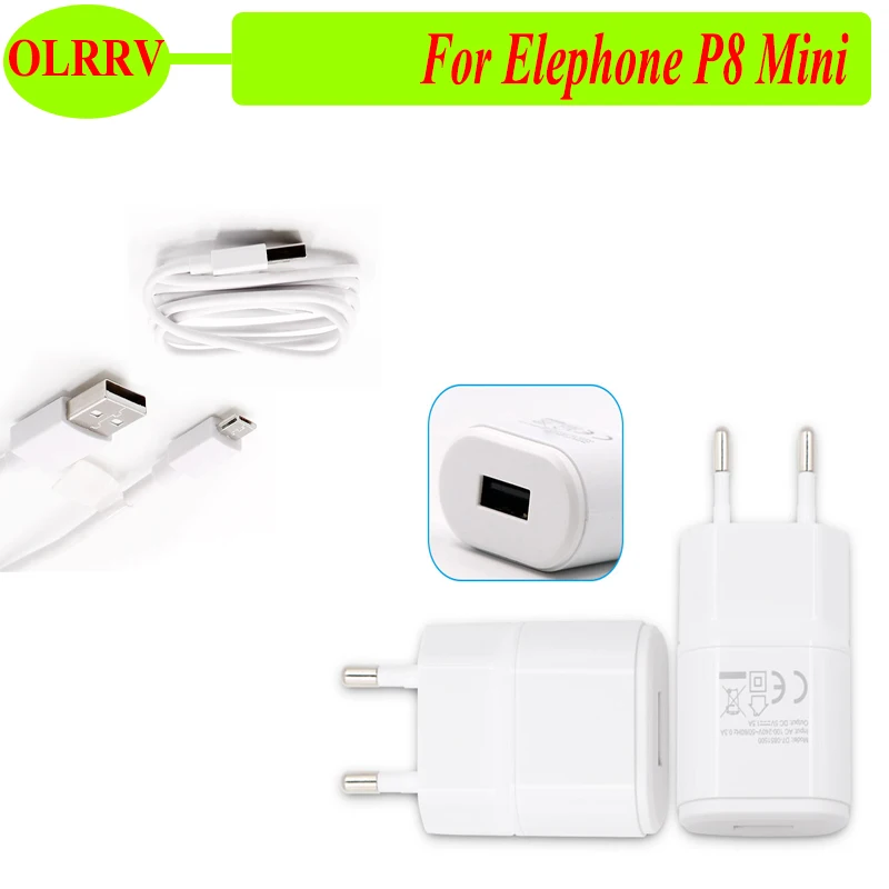 Olrv для Elephone P8 Mini USB адаптер быстрой зарядки + Micro кабель зарядное устройство мини
