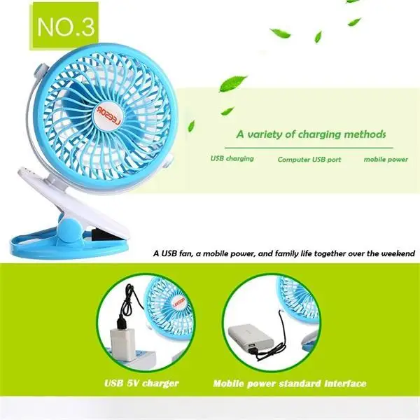 Mini USB Portable Fan Clip on Mini Desk Fan Battery Operated Rechargeable 5V Personal Air Cooler 360 Degree Rotation
Mini USB Portable Fan Clip on Mini Desk Fan Battery Operated Rechargeable 5V Personal Air Cooler 360 Degree Rotation