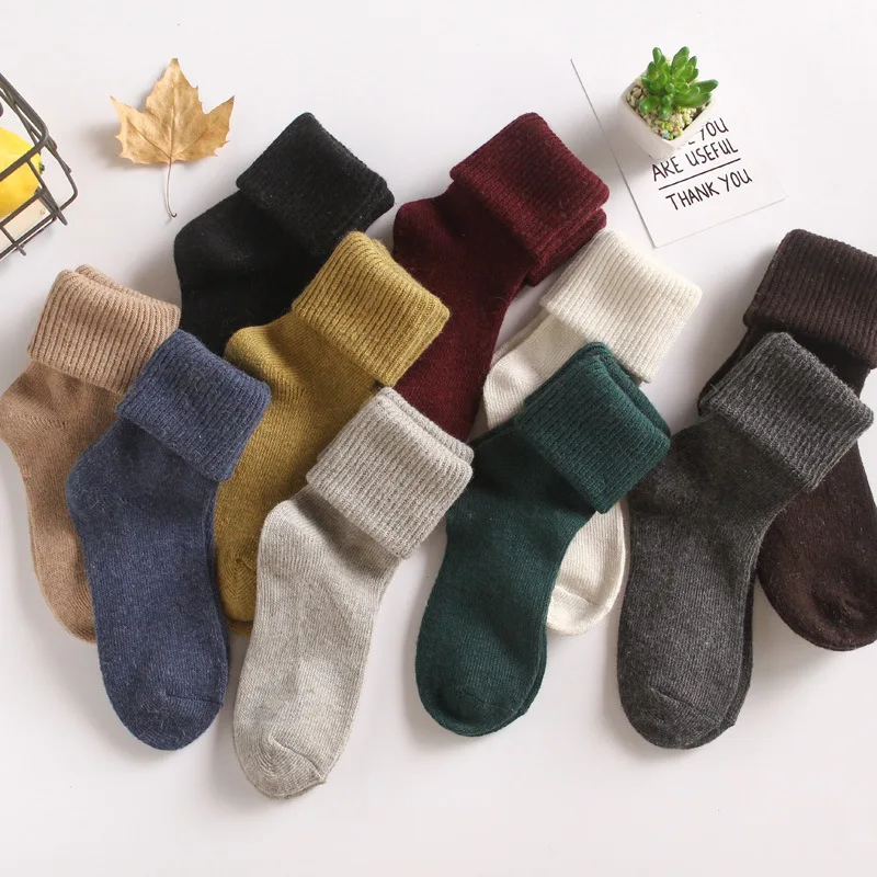 Japanese Winter Wool Thicken Warm Socks Women Vintage Solid Piles Of Socks High Quality Elasticity Mid Tube Sock Anklets
Japanese Winter Wool Thicken Warm Socks Women Vintage Solid Piles Of Socks High Quality Elasticity Mid Tube Sock Anklets