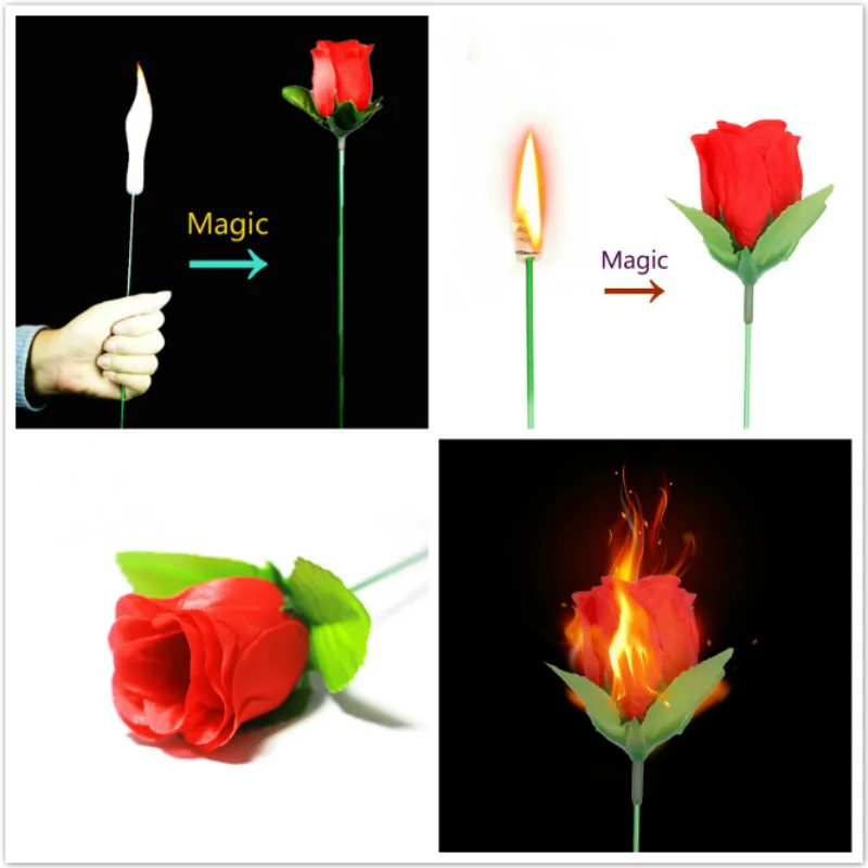 Torch to Rose Bizarre Mystical Fire Magic Fire Magic Trick Flame Appearing Flower Professional Magician Bar Illusion Props
Torch to Rose Bizarre Mystical Fire Magic Fire Magic Trick Flame Appearing Flower Professional Magician Bar Illusion Props