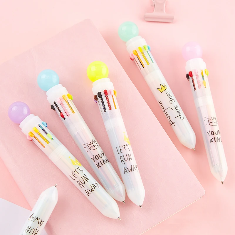 10 In 1 Multi-colored Cute Candy Color Creative Retractable Ballpoint Pen Colorful Pens for Student Kids School Supplies
10 In 1 Multi-colored Cute Candy Color Creative Retractable Ballpoint Pen Colorful Pens for Student Kids School Supplies