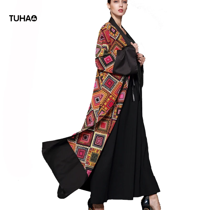 TUHAO Pattern Print Trench Coats Thin Fashion Contrast Casual Cardigan X-Long Robe Femme 5XL Plus Size Women's Clothing TB1539
TUHAO Pattern Print Trench Coats Thin Fashion Contrast Casual Cardigan X-Long Robe Femme 5XL Plus Size Women's Clothing TB1539