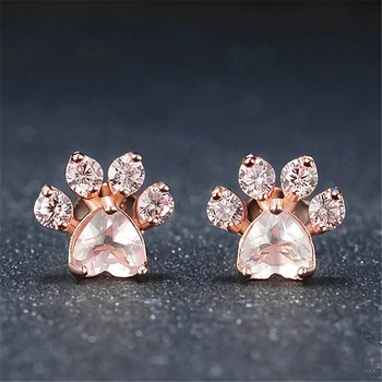 ROXI New Hot Trendy Cute Cat Paw Earrings For Women Fashiong Rose Gold Earring Pink Claw Print Bear and Dog Paw Stud Earrings
ROXI New Hot Trendy Cute Cat Paw Earrings For Women Fashiong Rose Gold Earring Pink Claw Print Bear and Dog Paw Stud Earrings