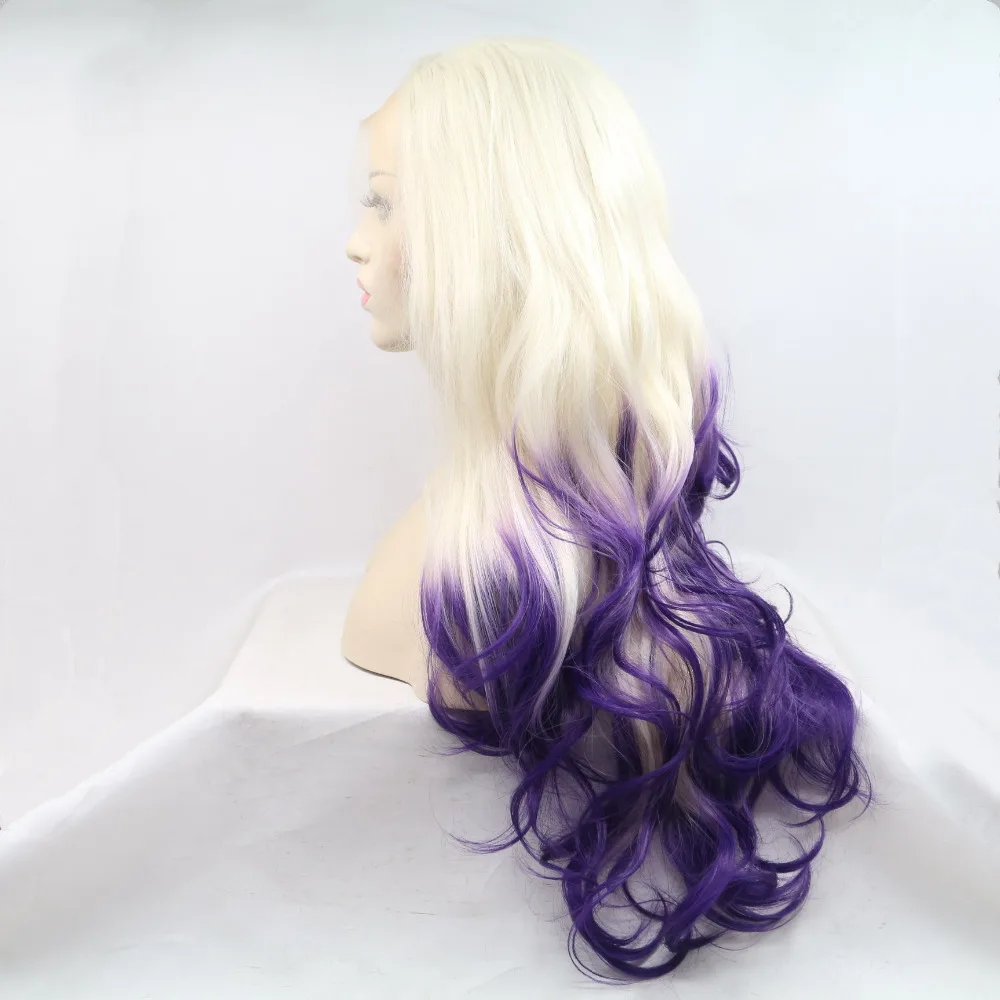Marquesha Fashion Looking Half Hand Tied Long Wavy Heat Resistant Fiber Synthetic Blonde Purple Lace Front Ombre Wig
Marquesha Fashion Looking Half Hand Tied Long Wavy Heat Resistant Fiber Synthetic Blonde Purple Lace Front Ombre Wig