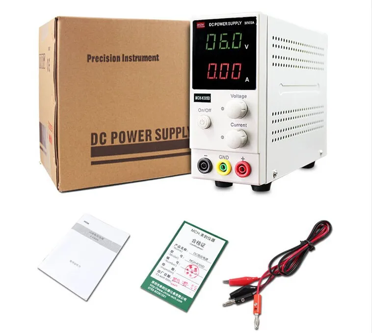 2016 FREE SHIPPING New MCH-K305D Mini Switching Regulated Adjustable DC Power Supply SMPS Single Channel 30V 5A Variable
2016 FREE SHIPPING New MCH-K305D Mini Switching Regulated Adjustable DC Power Supply SMPS Single Channel 30V 5A Variable