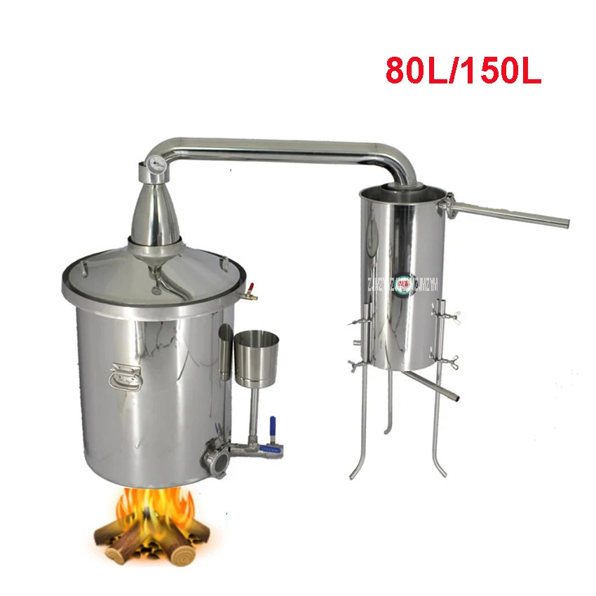 80L/150L 304 Stainless Steel Wine Brewing Machine Distiller Liquor Fermented Distillation Wine Making Equipment Commerci
80L/150L 304 Stainless Steel Wine Brewing Machine Distiller Liquor Fermented Distillation Wine Making Equipment Commerci