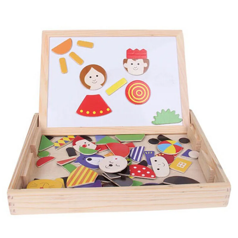1pc creative Multifunctional Drawing Writing Board Magnetic Puzzle Sketchpad Wooden Toy 5.15
1pc creative Multifunctional Drawing Writing Board Magnetic Puzzle Sketchpad Wooden Toy 5.15