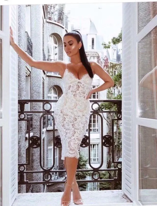 Top Quality White Lace Sleeveless Knee Length Rayon Bandage Dress Elegant Cocktail Party Bodycon Dress
Top Quality White Lace Sleeveless Knee Length Rayon Bandage Dress Elegant Cocktail Party Bodycon Dress