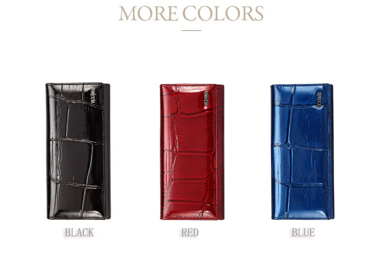 VICKAWEB Magnetic Hasp Wallet Women Genuine Leather Wallet Female Fashion Women Wallets Long Womens Wallets and Lady Coin Purses20170614_013623_006