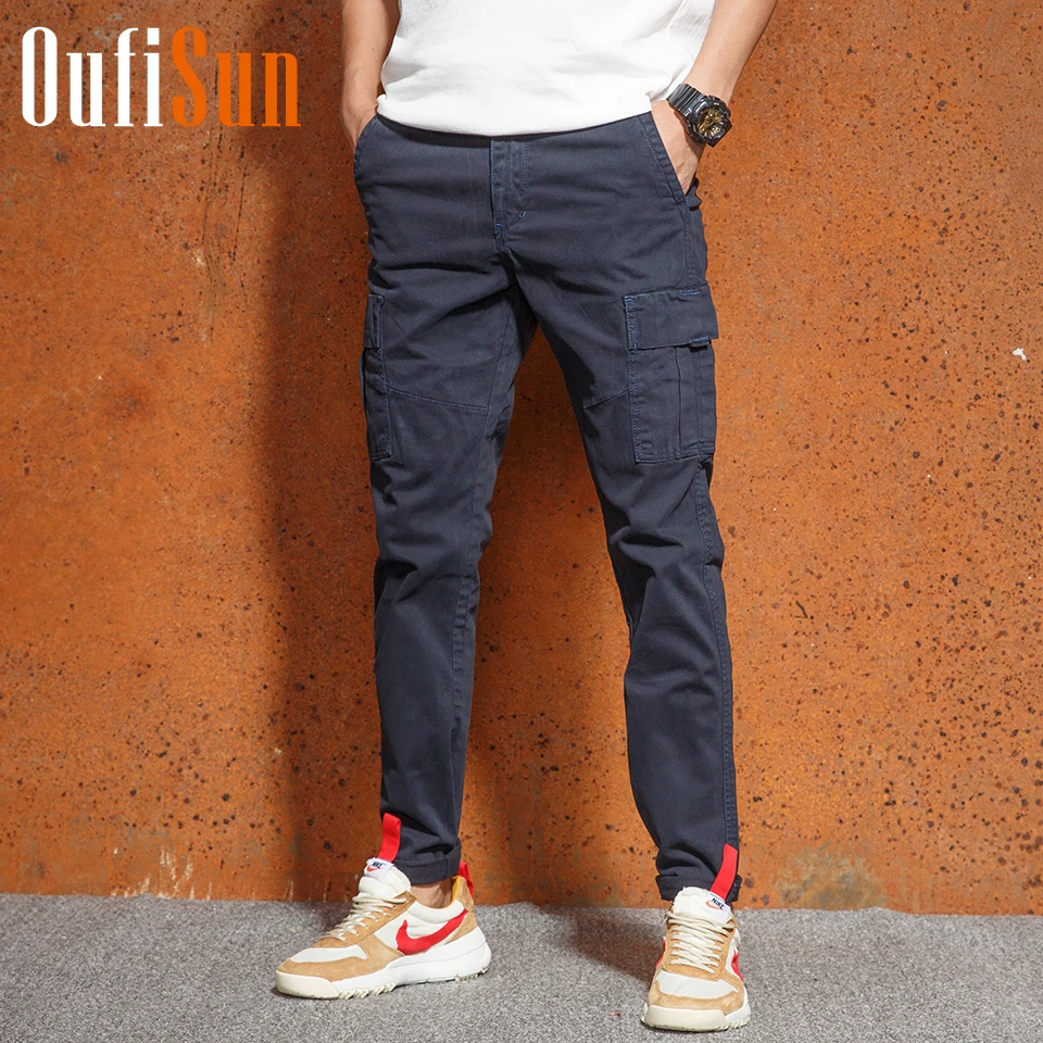Oufisun Men's Solid Tactical Cargo Pants Men Joggers Boost Military Casual Cotton Pants Hip Hop Ribbon Male Army Trousers Men
Oufisun Men's Solid Tactical Cargo Pants Men Joggers Boost Military Casual Cotton Pants Hip Hop Ribbon Male Army Trousers Men