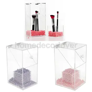 2in1 Beauty Clear Acrylic Makeup Brushes Container Cosmetics Holder Box Dust-proof Pearl Beads Display Organizer - Pink/ Purple
2in1 Beauty Clear Acrylic Makeup Brushes Container Cosmetics Holder Box Dust-proof Pearl Beads Display Organizer - Pink/ Purple