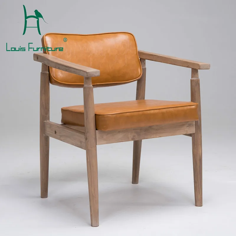 Louis Fashion Dining Chairs Solid Wood Restoration Backrest European Style Handrails Cafe Restaurant Study Leisure Scandinavia
Louis Fashion Dining Chairs Solid Wood Restoration Backrest European Style Handrails Cafe Restaurant Study Leisure Scandinavia