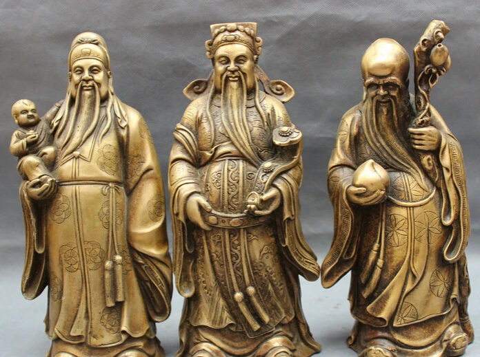 JP S0608 12" Chinese Bronze Folk Buddhism Wealth Fu Lu Shou Peach Kid Mammon God Statue
JP S0608 12" Chinese Bronze Folk Buddhism Wealth Fu Lu Shou Peach Kid Mammon God Statue