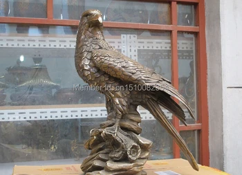 24"Western art Statue Bronze Beautiful Sculpture hawk eagle tercel Stand effigy
24"Western art Statue Bronze Beautiful Sculpture hawk eagle tercel Stand effigy