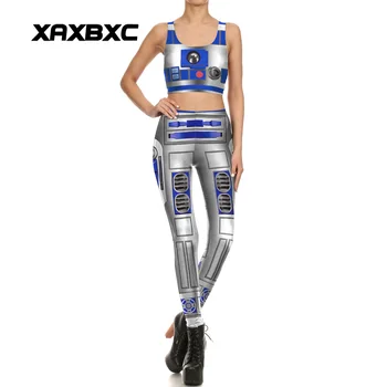 New 1704 Sexy Girl leggins Smart R2 D2 Droid Cosplay Prints Women Leggings Crop Top Vest bra Sets Fitness Workout Suit
New 1704 Sexy Girl leggins Smart R2 D2 Droid Cosplay Prints Women Leggings Crop Top Vest bra Sets Fitness Workout Suit