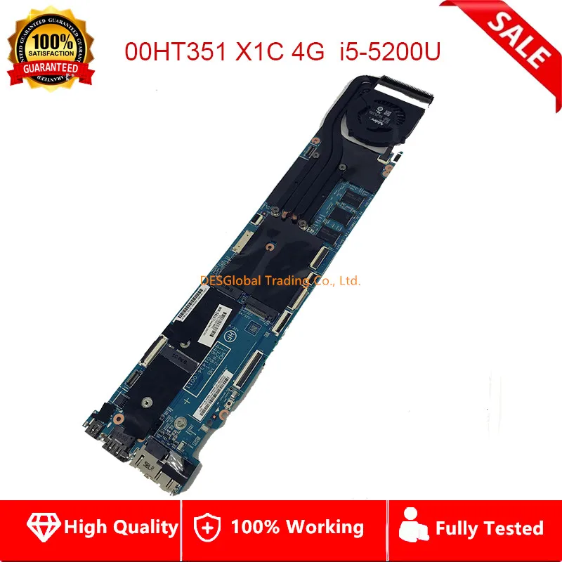For Lenovo Thinkpad X1C X1 Carbon Laptop Motherboard 00HT351 13268-1 448.01434.0011 with I5-5200U 4G RAM Mainboard 100% Test
For Lenovo Thinkpad X1C X1 Carbon Laptop Motherboard 00HT351 13268-1 448.01434.0011 with I5-5200U 4G RAM Mainboard 100% Test