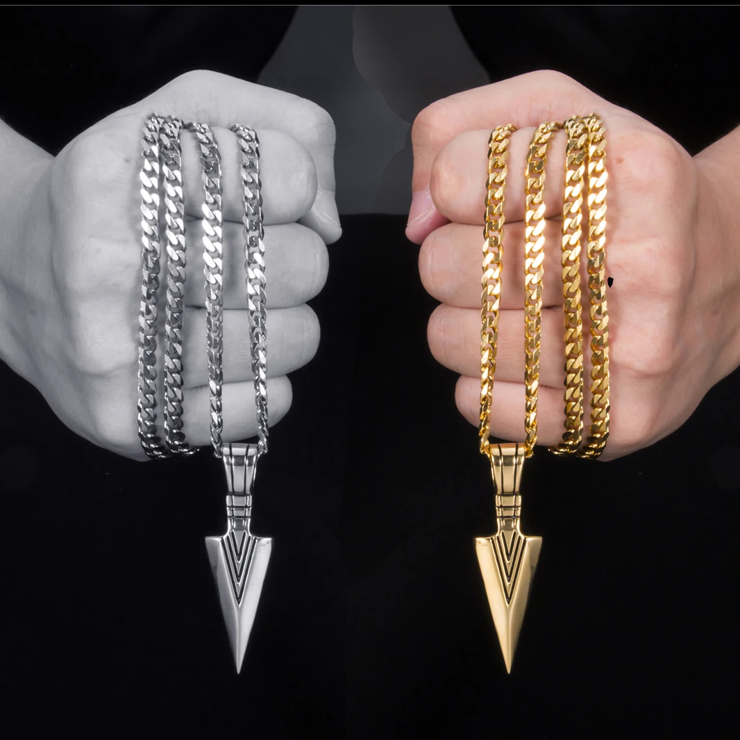 Men's Necklace Stainless Steel Viking Arrow Pendant Long Necklace For Men Gold Silver Punk Jewelry
Men's Necklace Stainless Steel Viking Arrow Pendant Long Necklace For Men Gold Silver Punk Jewelry