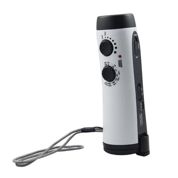 Emergency Power Hand Crank Dynamo 5-LED Flashlight with AM/FM Radio for Camping
Emergency Power Hand Crank Dynamo 5-LED Flashlight with AM/FM Radio for Camping