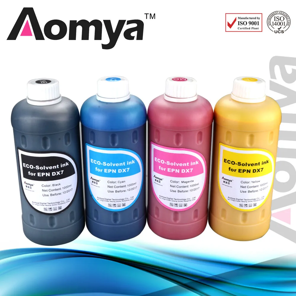 NEW!!! Eco-solvent ink for printer For Epson DX5/DX7 head pritners printing ink,4 Colorsx1000ml
NEW!!! Eco-solvent ink for printer For Epson DX5/DX7 head pritners printing ink,4 Colorsx1000ml
