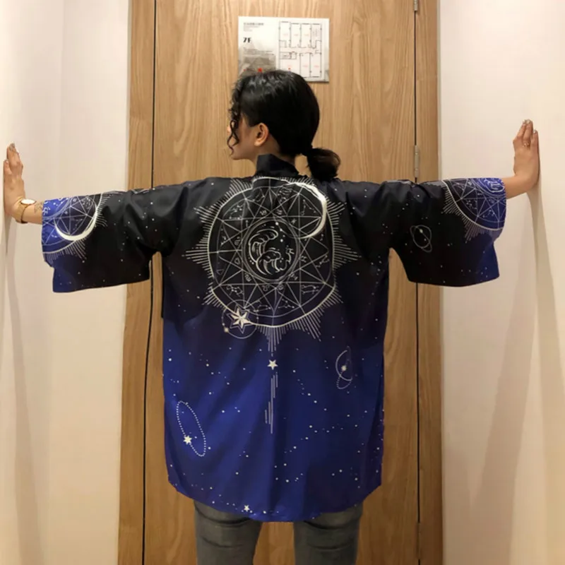 Women Shirts Harajuku Japanese Kimono Cardigan Women Blouses 2019 Summer Loose Sunscreen Jacket Print Star Female Blouse Shirt
Women Shirts Harajuku Japanese Kimono Cardigan Women Blouses 2019 Summer Loose Sunscreen Jacket Print Star Female Blouse Shirt