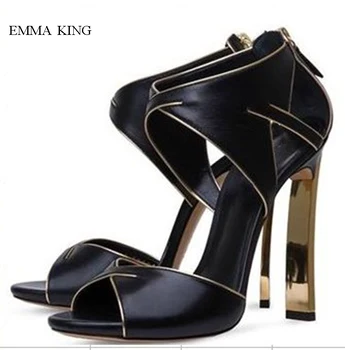 Hot Sale Black Gladiator Sandals Women Summer Peep Toe Strange Heels Zipper Sandalias Mujer Fashion Party Shoes Woman EU35-43
Hot Sale Black Gladiator Sandals Women Summer Peep Toe Strange Heels Zipper Sandalias Mujer Fashion Party Shoes Woman EU35-43