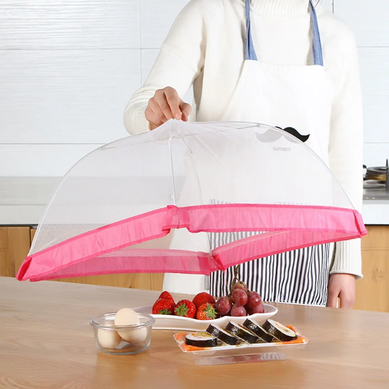 Kitchen Essential Tools Umbrella Shape Mesh Food Cover Party Picnic Barbecue Dish Cover Dust Cover Net Tent Kitchen Accessories
Kitchen Essential Tools Umbrella Shape Mesh Food Cover Party Picnic Barbecue Dish Cover Dust Cover Net Tent Kitchen Accessories