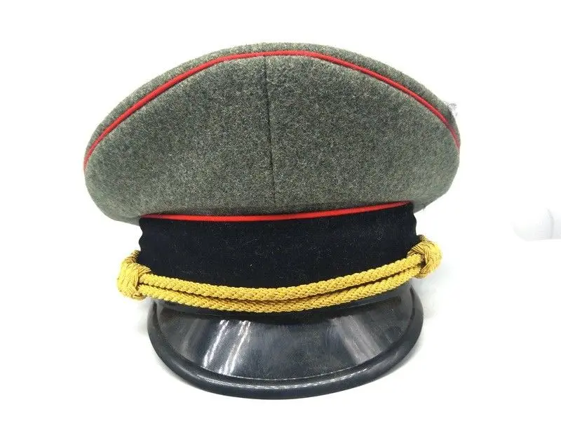 Фото WWII WW2 German Wool Army Elite Officer Visor Hat Gold Cord Cap 57 58 59 60 cm- World military Store | Спорт и развлечения