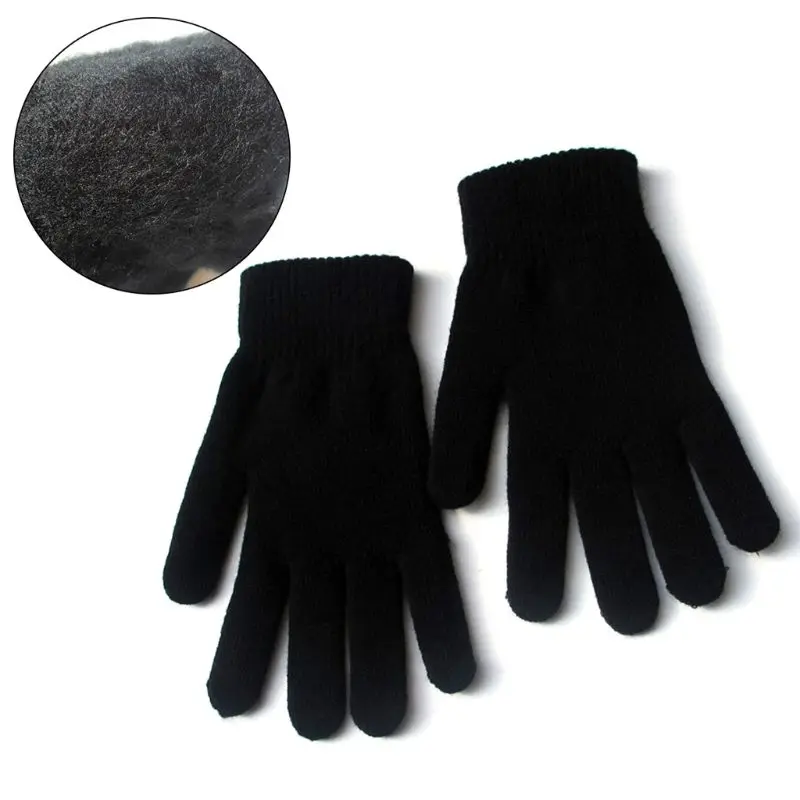 Women Men Unisex Winter Ribbed Knitted Full Fingered Gloves Basic Solid Color Thicken Plush Lining Mittens Magic Thermal Wrist W
Women Men Unisex Winter Ribbed Knitted Full Fingered Gloves Basic Solid Color Thicken Plush Lining Mittens Magic Thermal Wrist W