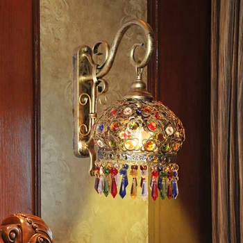 lens headlight contracted Mediterranean blue crystal lamp, wall lamp of the head of a bed bedroom sweet garden light
lens headlight contracted Mediterranean blue crystal lamp, wall lamp of the head of a bed bedroom sweet garden light