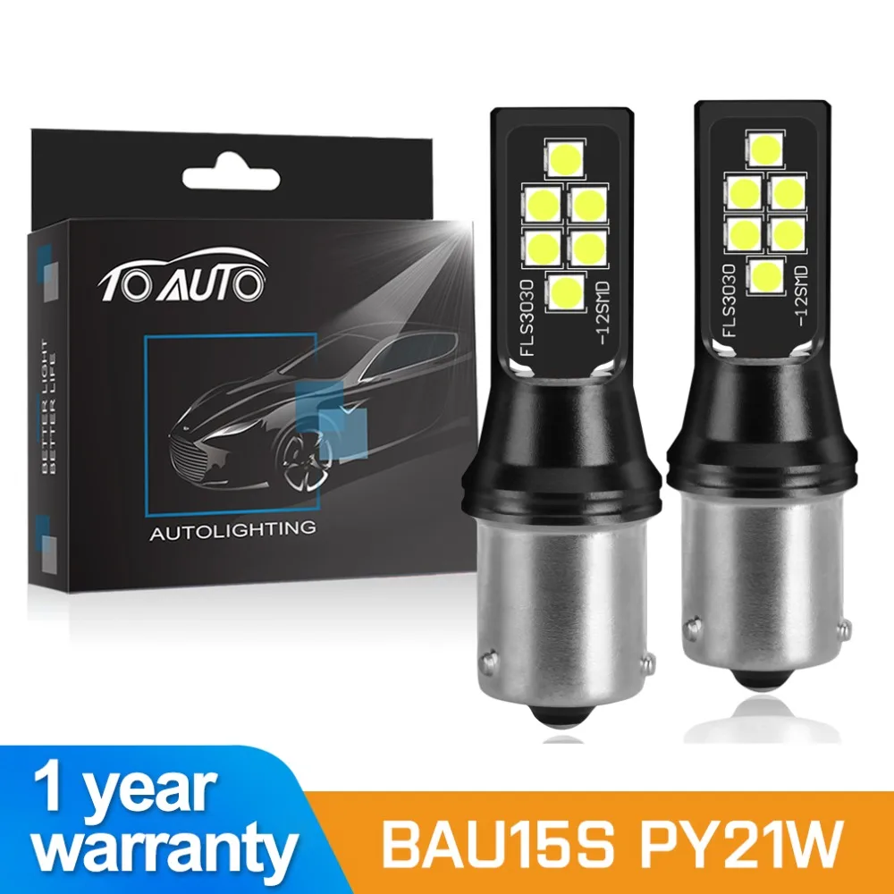 2pcs 1156 BAU15S PY21W LED Bulbs DRL Turn Signal Light Bulb Car Lights Auto Reverse Brake Parking Lamp White Red Amber 12V
2pcs 1156 BAU15S PY21W LED Bulbs DRL Turn Signal Light Bulb Car Lights Auto Reverse Brake Parking Lamp White Red Amber 12V