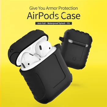 Rugged Armor Earphone Case for Apple AirPods Cover Skin Soft Silicon TPU Full Protective Shockproof Hook Holder Case for Airpods
Rugged Armor Earphone Case for Apple AirPods Cover Skin Soft Silicon TPU Full Protective Shockproof Hook Holder Case for Airpods