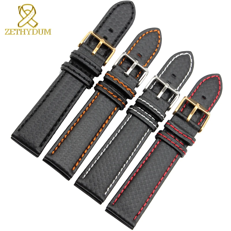 Genuine leather bracelet Carbon fiber grain Watchband 18mm 20mm Red Orange stitching watch band 21mm 22mm 23mm 24mm watch strap
Genuine leather bracelet Carbon fiber grain Watchband 18mm 20mm Red Orange stitching watch band 21mm 22mm 23mm 24mm watch strap