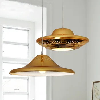 Modern Luxury Golden LED Pendant Light Flying Saucer UFO Shape Droplight Bedroom/Bar/Cafe Art Decorative Lighting Fixture
Modern Luxury Golden LED Pendant Light Flying Saucer UFO Shape Droplight Bedroom/Bar/Cafe Art Decorative Lighting Fixture