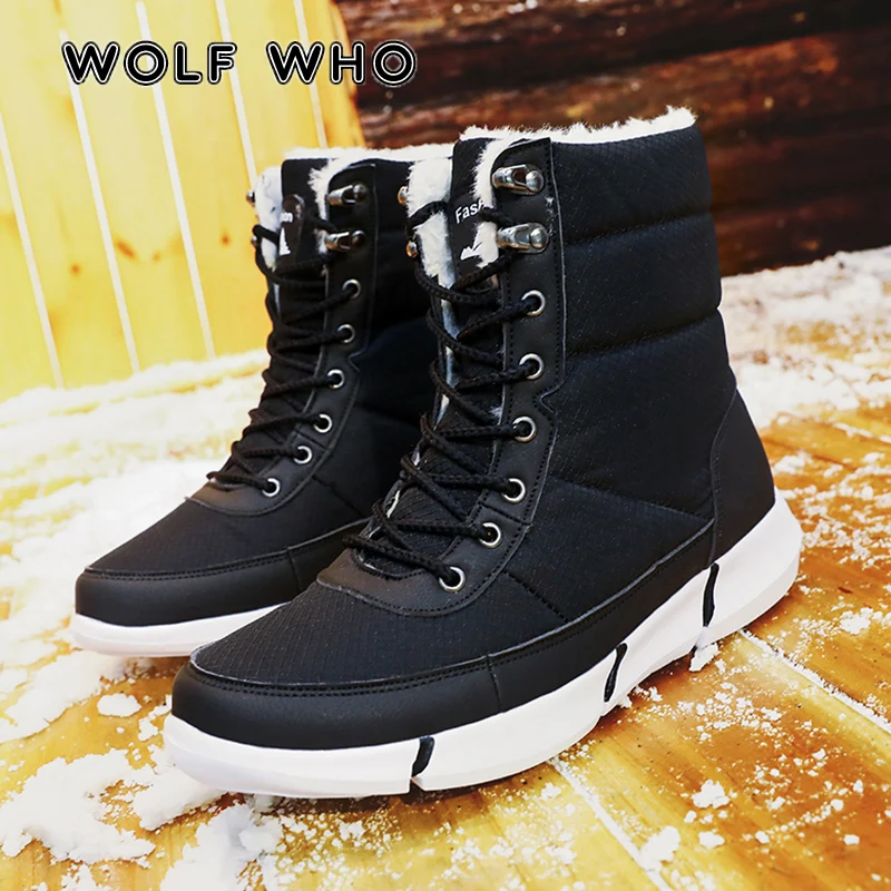 WOLF WHO Warm Winter Ankle Boots Men Casual Shoes Lace-Up Waterproof Plus Size 36-48 Work Tooling Boots Male snow Boots X-170
WOLF WHO Warm Winter Ankle Boots Men Casual Shoes Lace-Up Waterproof Plus Size 36-48 Work Tooling Boots Male snow Boots X-170
