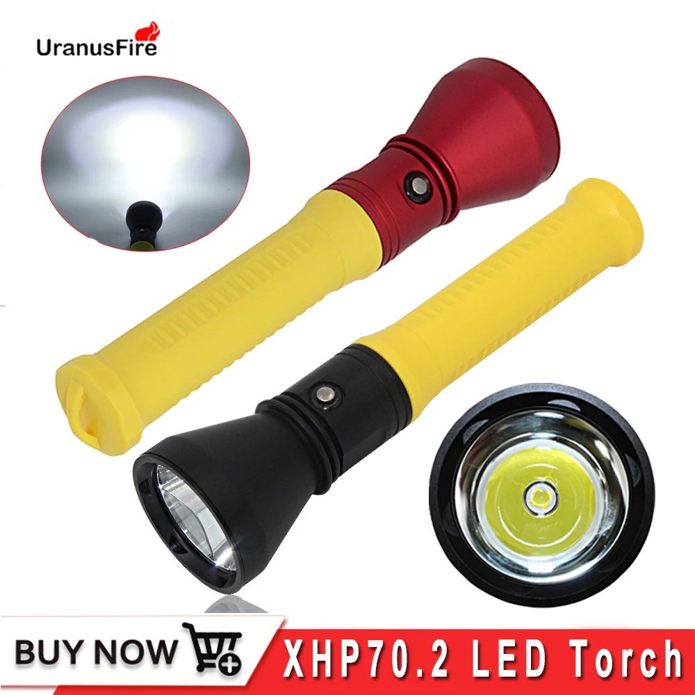 Scuba Diving Flashlight Torch Underwater 100M Waterproof XHP70 LED diving torch 26650 flash light Lantern lamp for dive
Scuba Diving Flashlight Torch Underwater 100M Waterproof XHP70 LED diving torch 26650 flash light Lantern lamp for dive